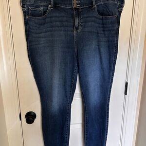 Torrid Dark Blue Skinny Jeans